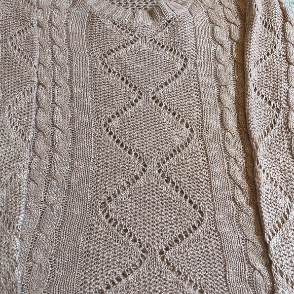 Pink Rose Dusty Pink Long Sleeve Top, Size Medium - Picture 4 of 7